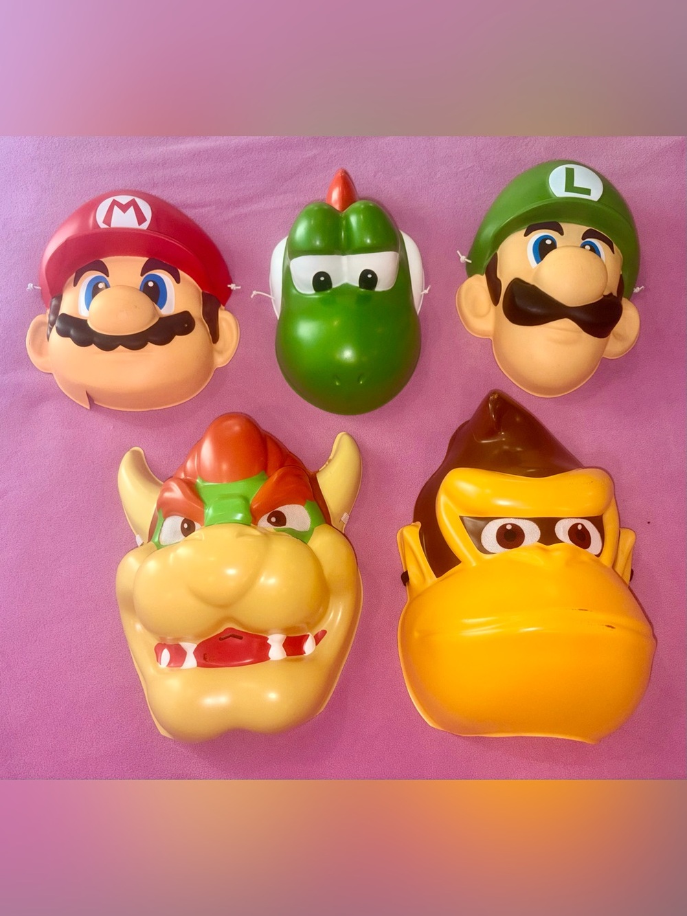Disguise masks Nintendo Super Mario Bowser, Mario, Luigi, Yoshi, and Donkey Kong